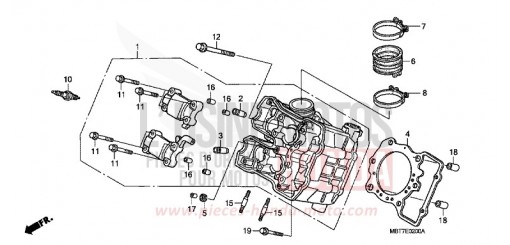 FRONT CYLINDER HEAD XL1000VA7 de 2007